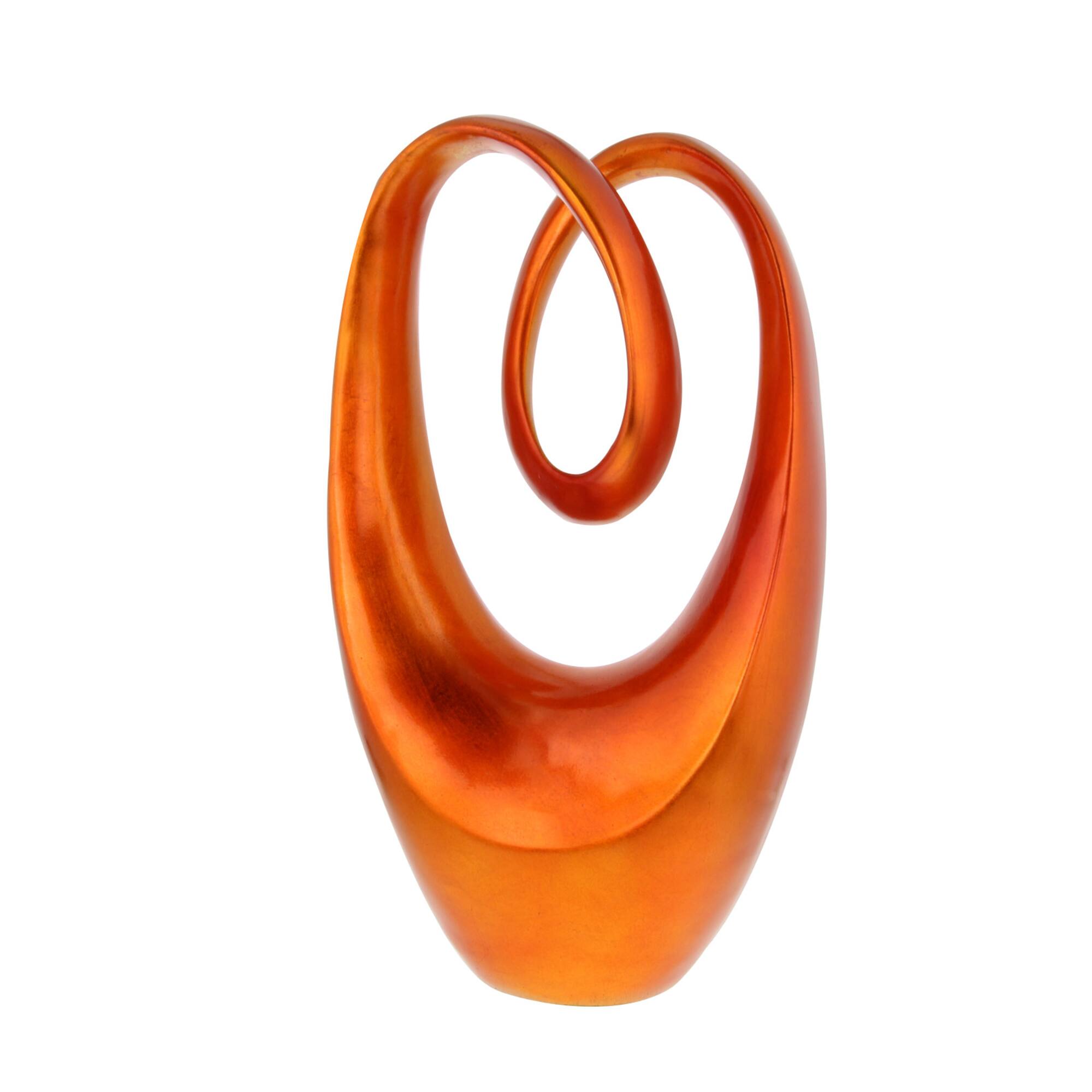 11" Red Heart Abstract Sculpture